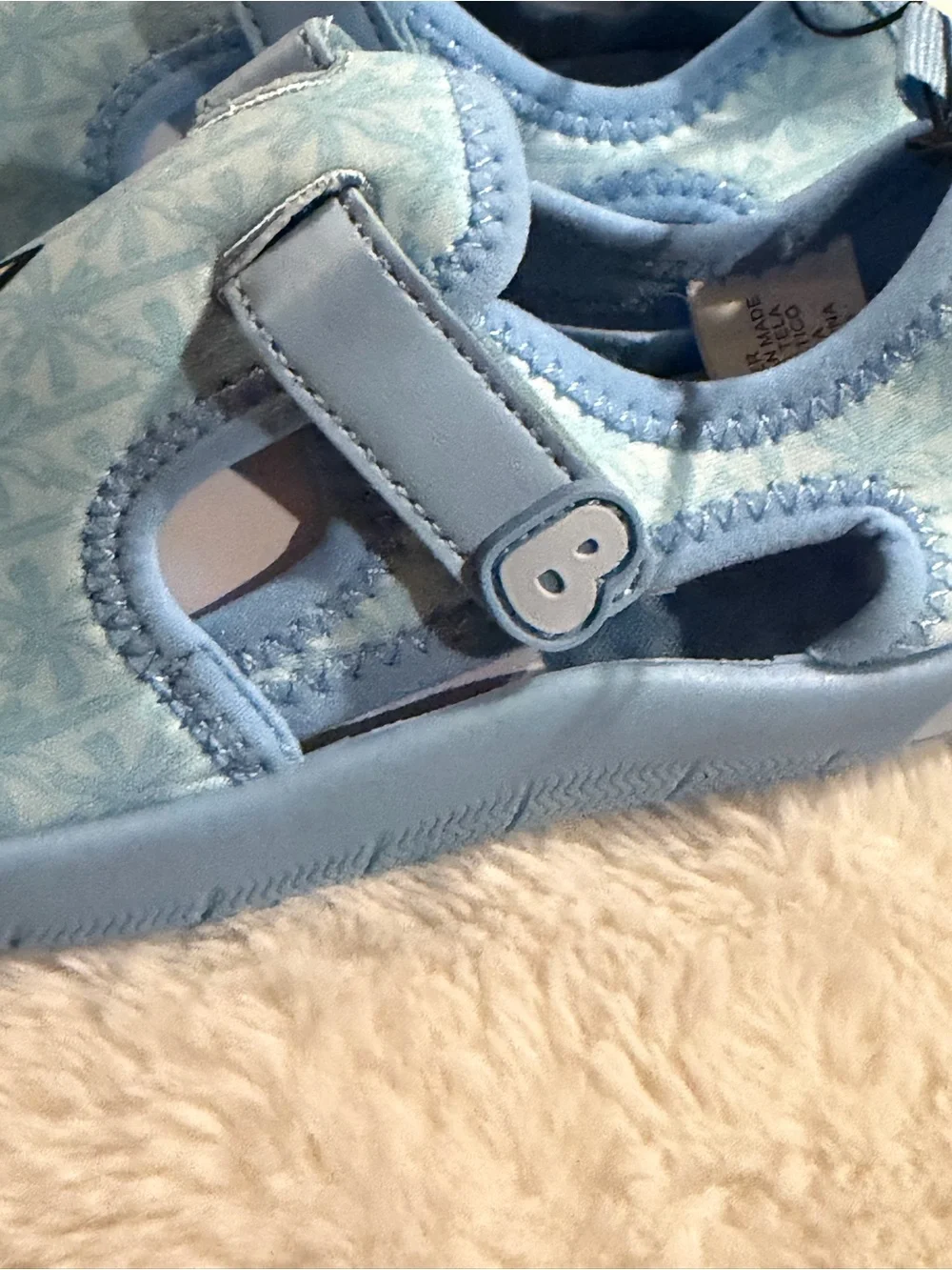 Disney Light Blue Kids Water Shoes with Bluey and Friends
